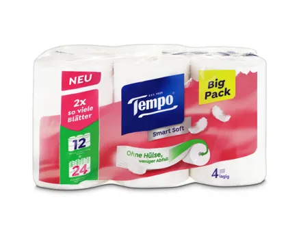 Tempo Smart Coreless weiss 4-lagig 12 Rollen