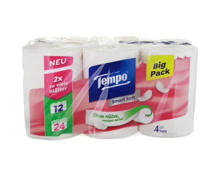 Tempo Smart Coreless weiss 4-lagig 12 Rollen