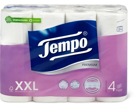 Tempo-Toilettenpapier oder -Feuchttücher