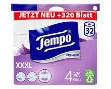 Tempo Toilettenpapier Premium, FSC® Mix, 4-lagig, 32 Rollen