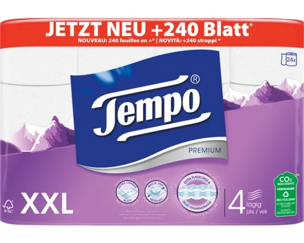Tempo Toilettenpapier Premium weiss