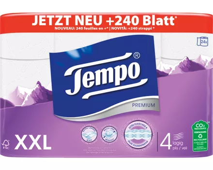 Tempo Toilettenpapier Premium weiss