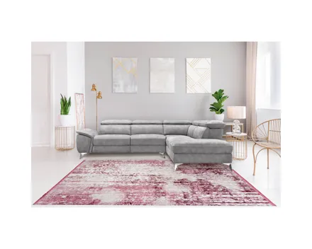 Teppich Floor 171 creme, lila 120 x 0.9 x 170 cm