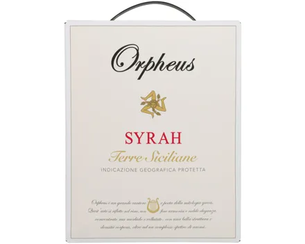 Terre Siciliane IGP Syrah Orpheus Bag in Box – Rotwein, Italien