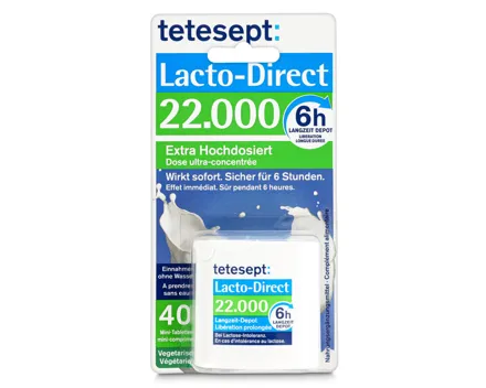 Tetesept Laktase 22000 Tablette 40 Stück