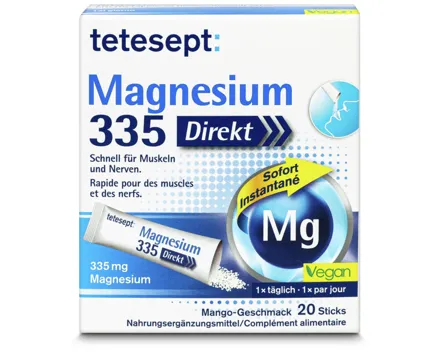 Tetesept Magnesium 335 Direktsticks 20 Stück