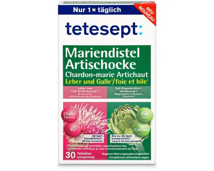 Tetesept Mariendistel-Artischocke 30 Stück