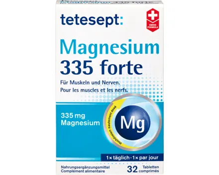 Tetesept Nahrungsergänzungsmittel Magnesium 335 forte