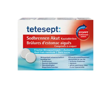 Tetesept Sodbrennen Akut 20 Kautabletten