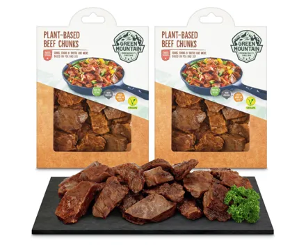 The Green Mountain vegane Alternative zu Beef Chunks 2x 180g