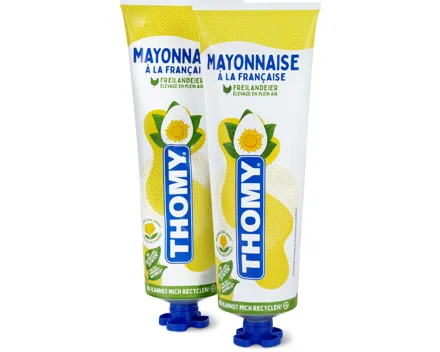 Thomy Mayonnaise, Thomynaise, Senf mild oder Tomatenpüree, Duo-Pack