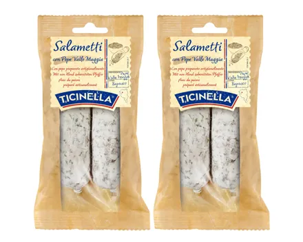 Ticinella Salametti mit Pfeffer 4x100g