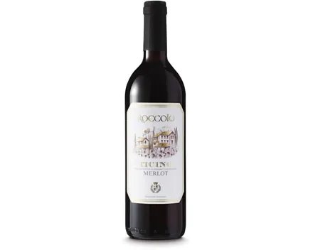 Ticino DOC Merlot Roccolo (2023) – Rotwein, Schweiz (0.75l)