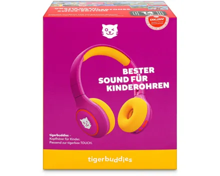 Tigerbuddies Kinderkopfhörer -Crazy Pink