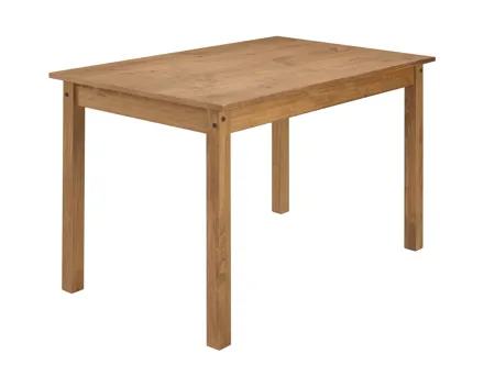 Tisch Carlotta Kiefer massiv gewachst, 118 x 75 x 75 cm