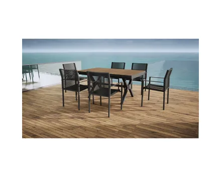 Tisch Faro, anthrazit, 160/210 x 75 x 100 cm