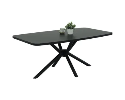 Tisch Jana Dekor schwarz 180 x 76 x 100 cm