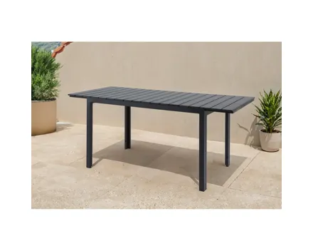 Tisch Leo, schwarz, 130/180 x 74 x 80 cm