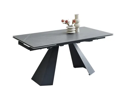 Tisch Mitch Keramik grau 160/240 x 76 x 90 cm