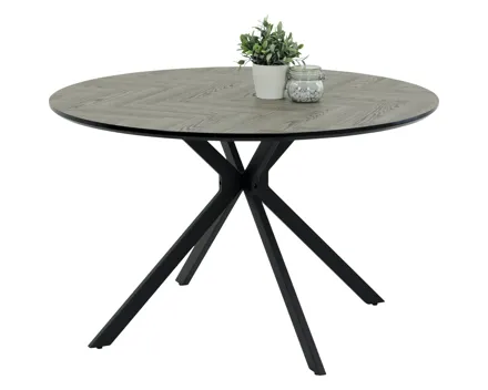 Tisch Petra Dekor Fischgrät-Optik 120 x 76 x 120 cm