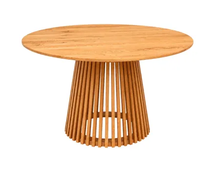 Tisch Rob Wildeiche massiv natur, Ø 120 x 75 cm