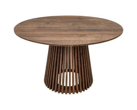 Tisch Rob Wildeiche massiv smoke, Ø 120 x 75 cm