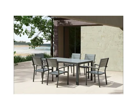 Tischgarnitur Lago, anthrazit