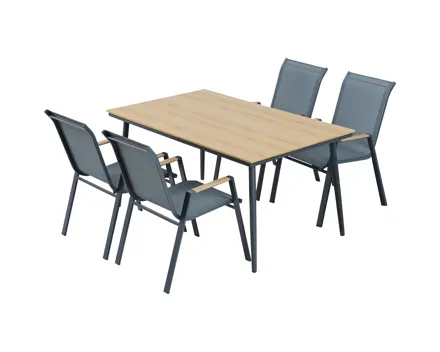 Tischgarnitur Verona, anthrazit