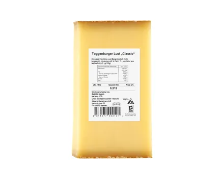 Toggenburger Lust (Aktion nur in der Deutschschweiz gültig)