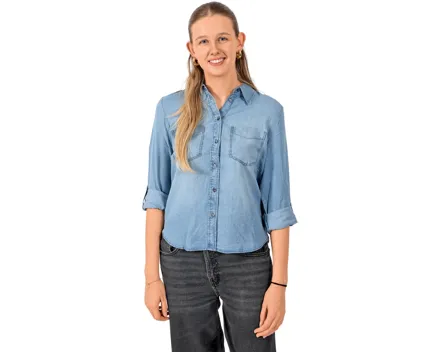 Tom Tailor Damen-Bluse Tencel S