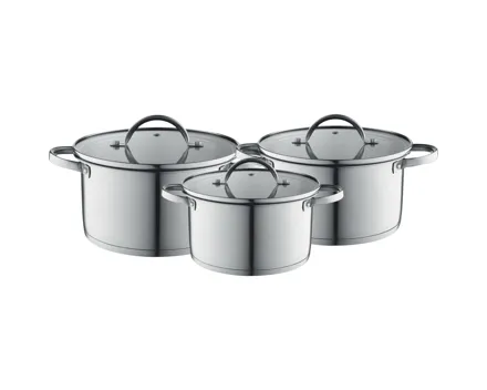 Topfset Oslo 6 teilig mit Glasdeckel