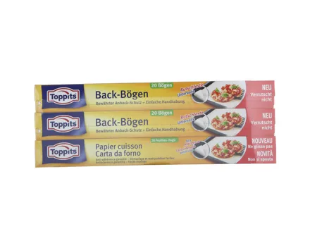 Toppits Backtrennpapier Trio 3x20 Stück