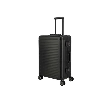 Travelite Next Aluminium 4 Rad Trolley 67cm schwarz