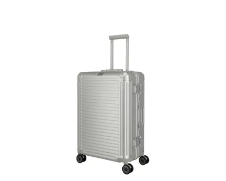 Travelite Next Aluminium 4 Rad Trolley 67cm silber