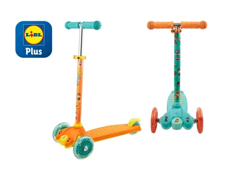 Tri-Scooter mit LED-Rollen