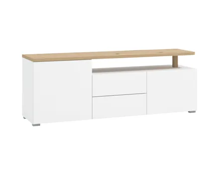 TV-Möbel Aterno Dekor weiss 154 x 56 x 40 cm