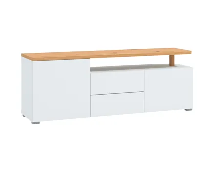 TV-Möbel Aterno Dekor weiss 154 x 56 x 40 cm