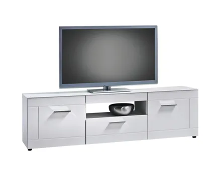 TV-Möbel Atlantis MDF Hochglanz weiss 167 x 49 x 40 cm