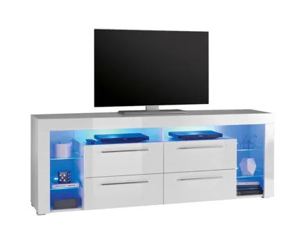 TV-Möbel Goal Dekor weiss 179 x 66 x 44 cm inkl. LED