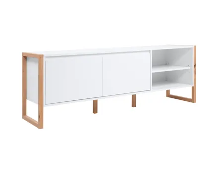 TV-Möbel Verden Dekor weiss / Artisan Oak 160 x 55 x 40 cm