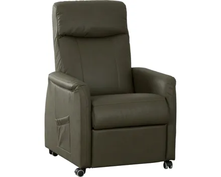 TV-Sessel Elba Microfaser grün, elektrische Relaxfunktion