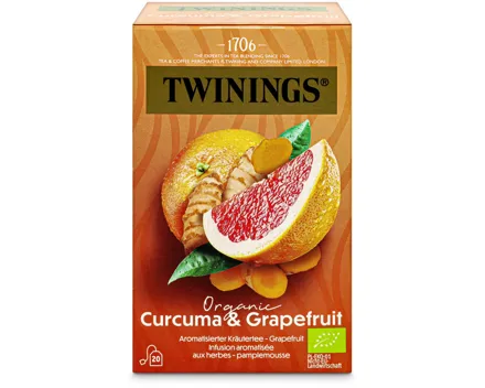 Twinings Bio Kurkuma-Grapefruit 20 Beutel
