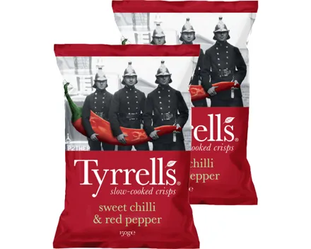 Tyrrells Chips Chilli and Pepper 2x150g