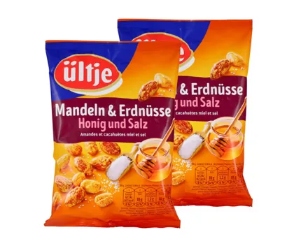 ültje Mandel Erdnuss Mix Honig & Salz 2x 200g