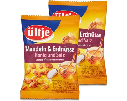 ültje Mandel Erdnuss Mix Honig & Salz 2x200g