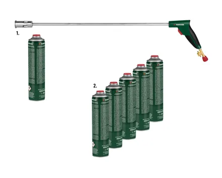 Unkrautbrenner/Universalgas-Set, 5er