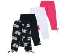 UP 2 FASHION Damen Capri Leggings, Dekorative