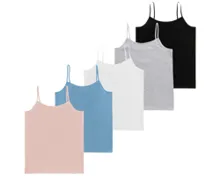 UP 2 FASHION Damen-Unterhemden, 5er-Pack