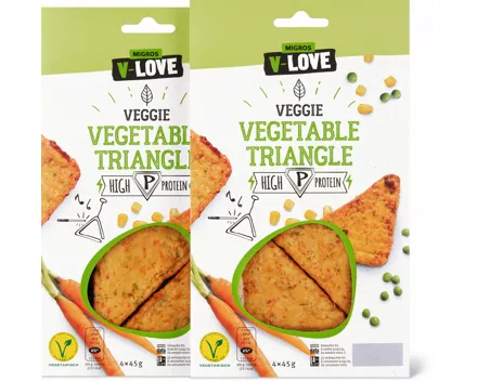 V-Love-Vegetable Triangle, -Falafel oder Delicious Pieces