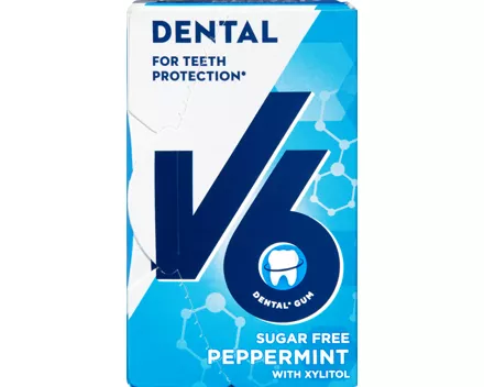 V6 Dental Care Kaugummi Peppermint